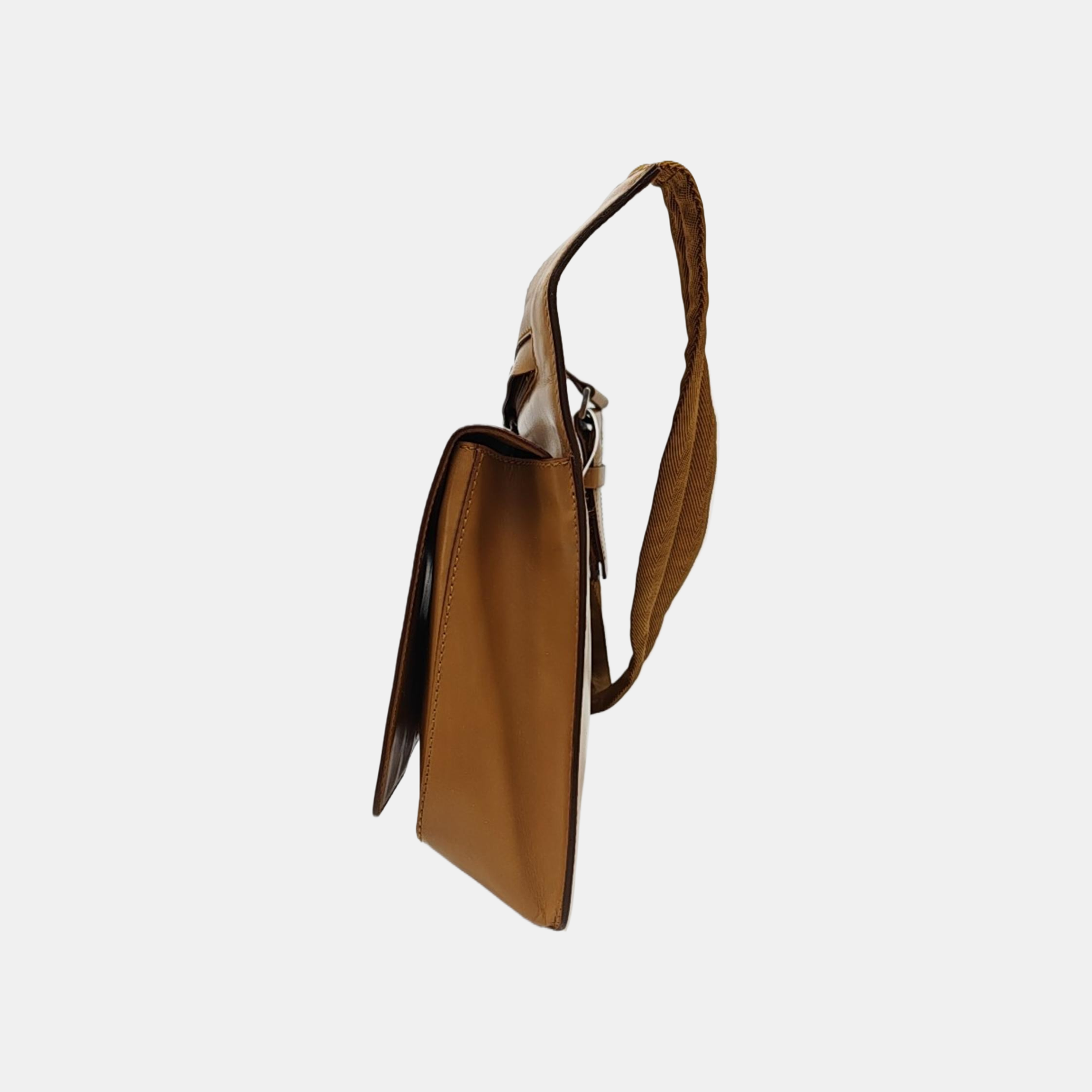 Calfskin Shoulder Bag Brown