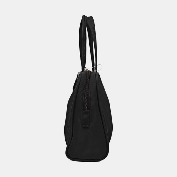 Nylon Top Handle Bag Black