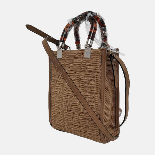 Authenticated pre-owned  Sunshine Mini Canvas Brown - Tote Bag at Looply