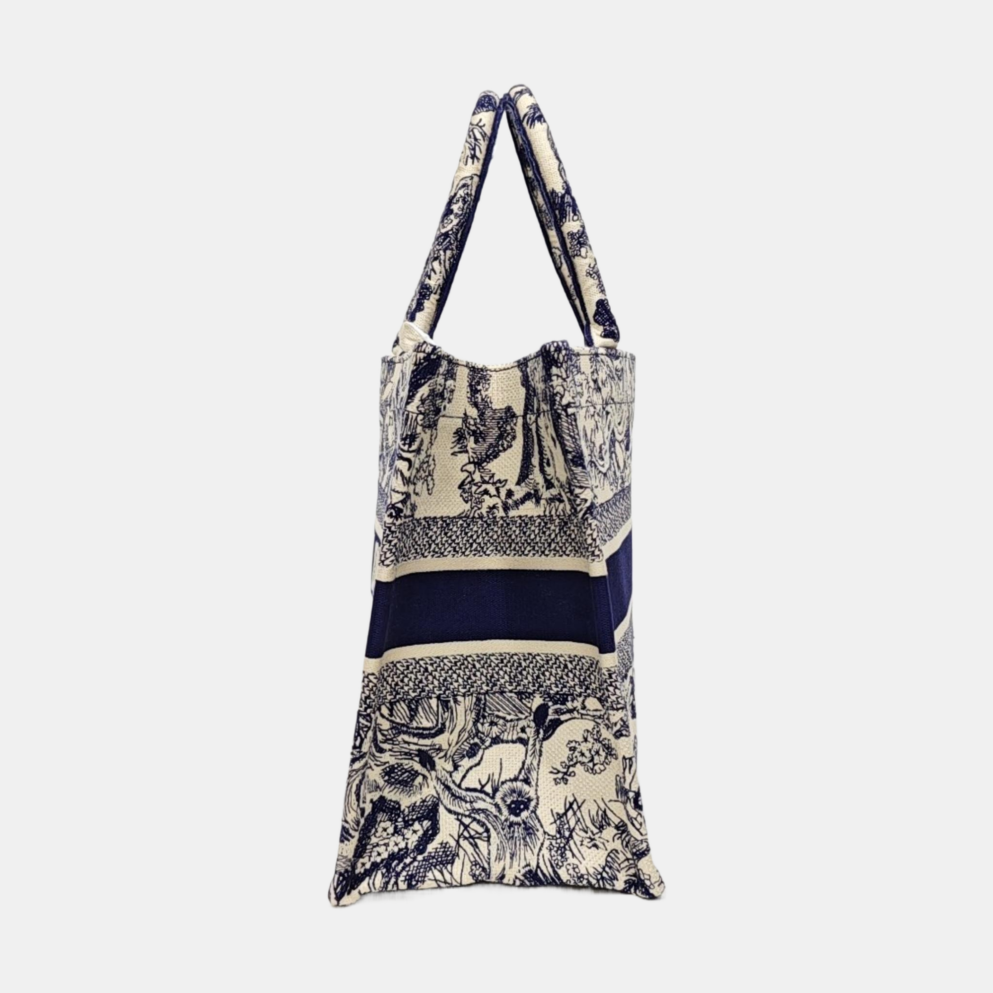 Book Tote Medium Canvas Blue