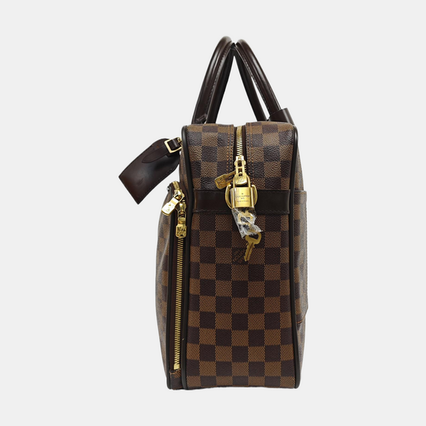 ICARE Damier Ebene Coated Canvas Brown