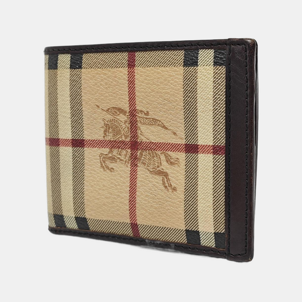 Coated Canvas Wallet Beige