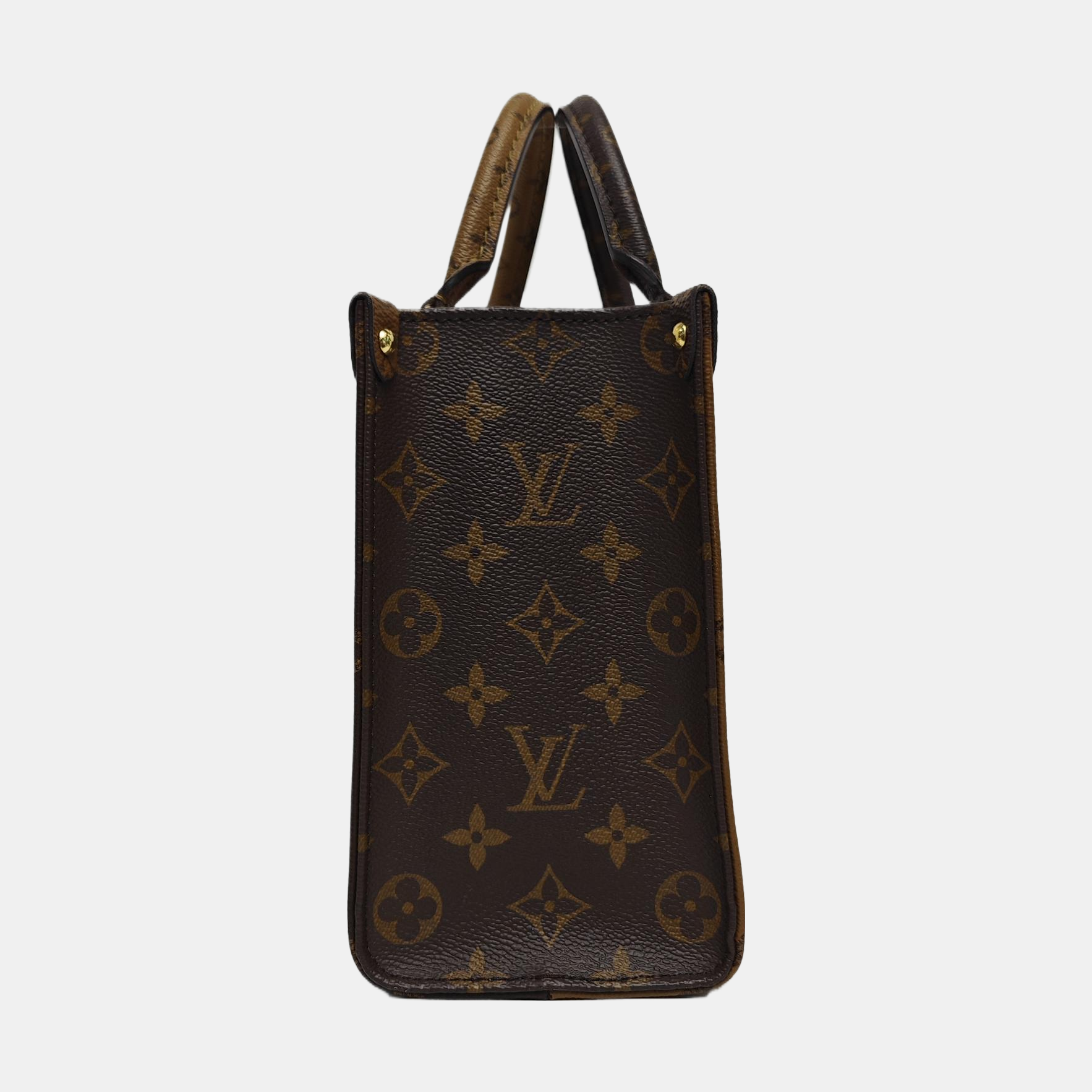 ONTHEGO PM Monogram Coated Canvas Brown