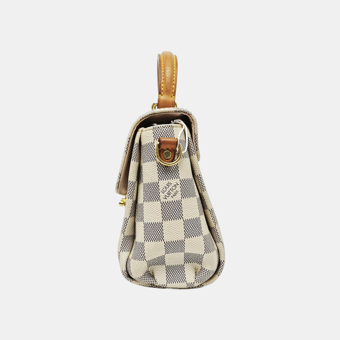 CROISETTE Damier Azur Coated Canvas White