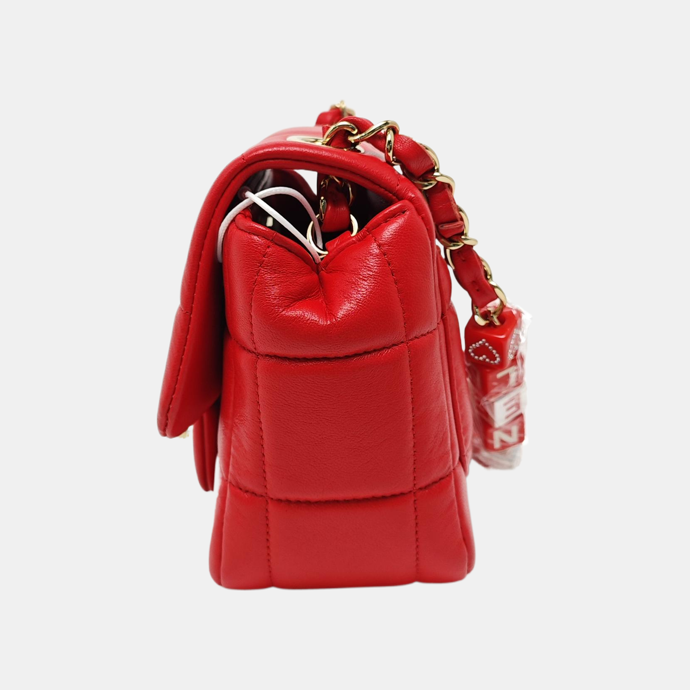CLASSIC FLAP Mini Quilted Lambskin Red