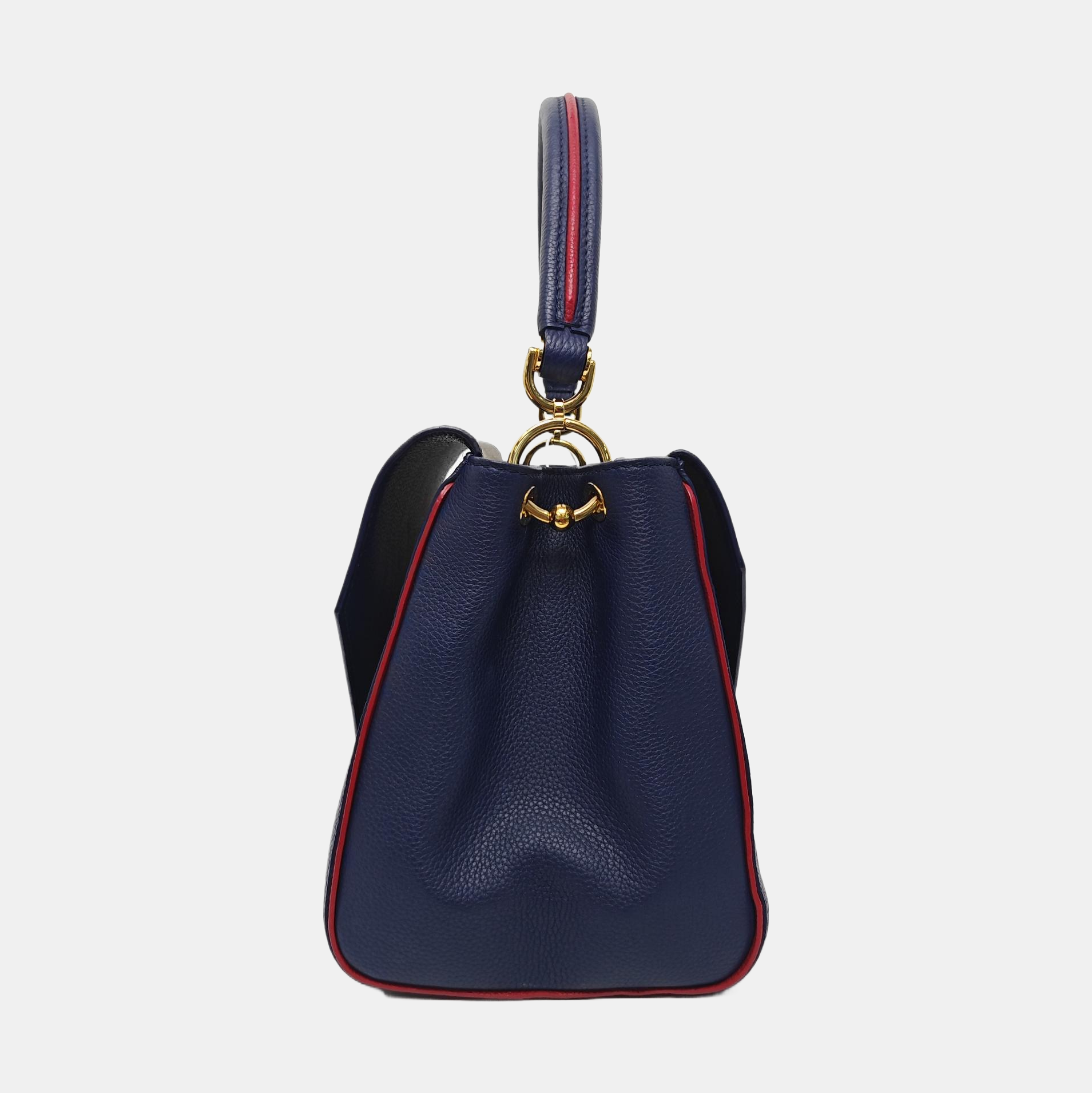 DOUBLE V Monogram Calfskin Blue