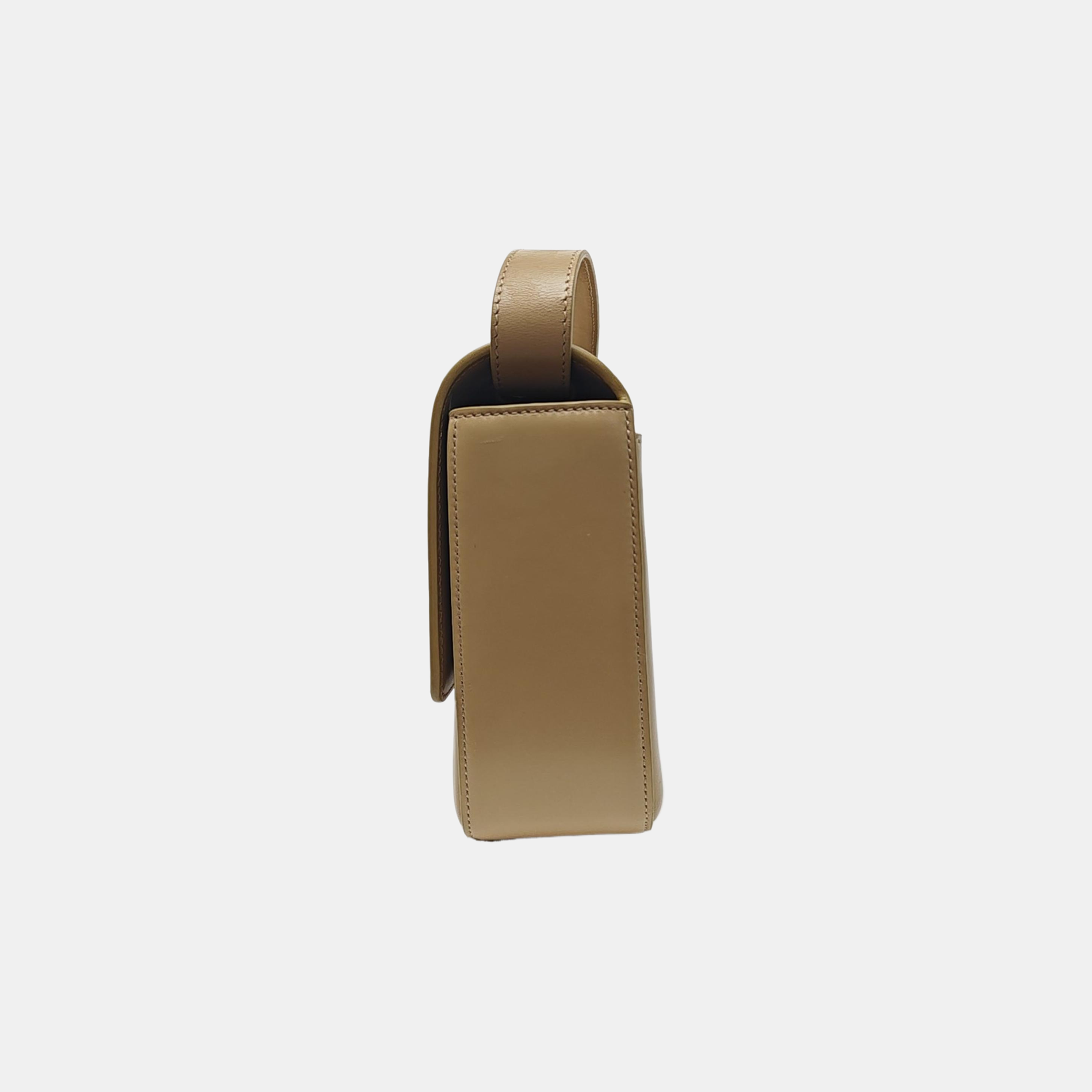 Calfskin Shoulder Bag Medium Beige