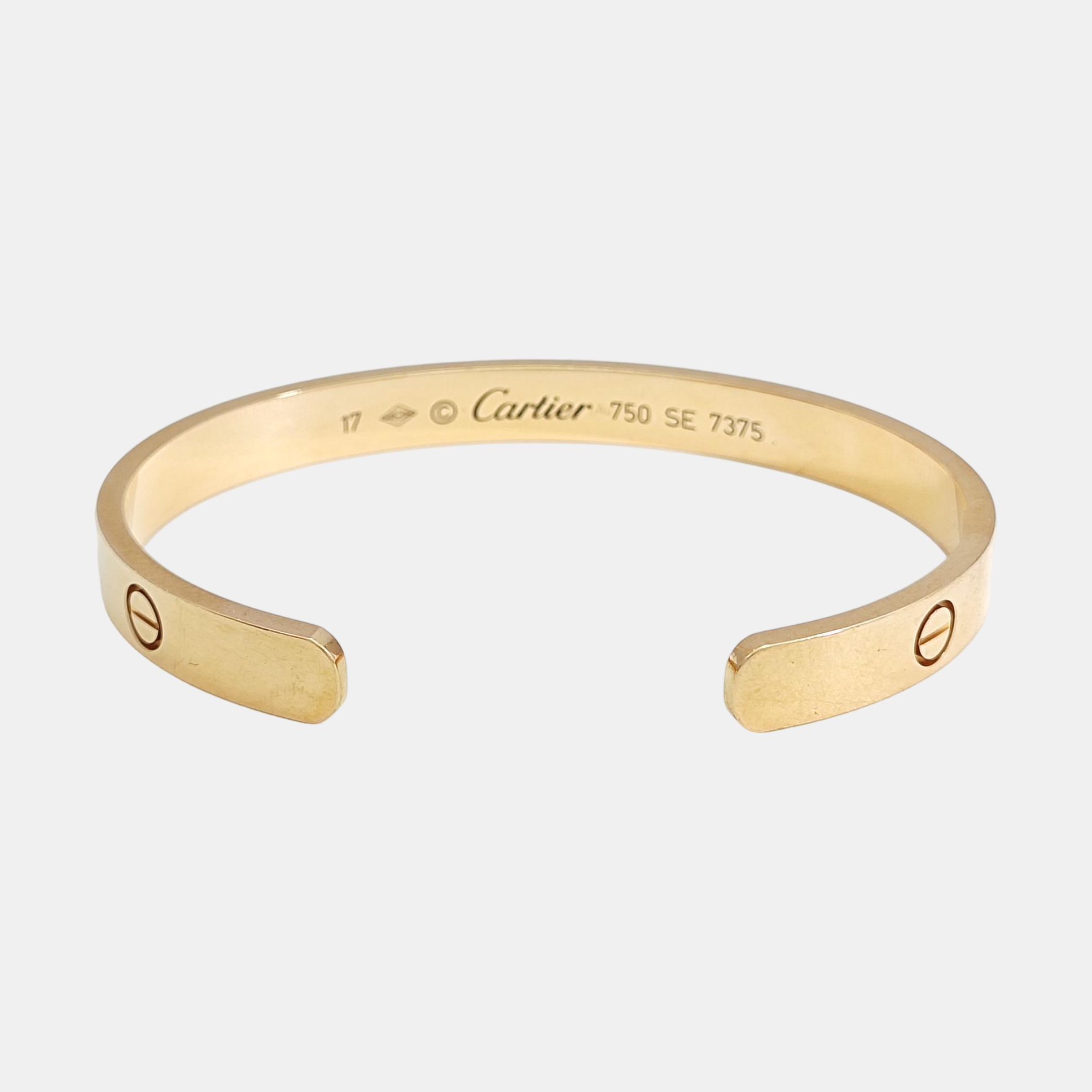 LOVE 18k Rose Gold Bangle