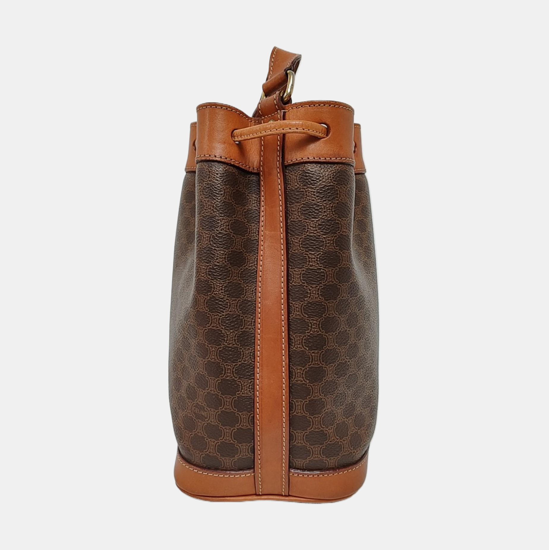 MACADAM BUCKET Coated Canvas Brown