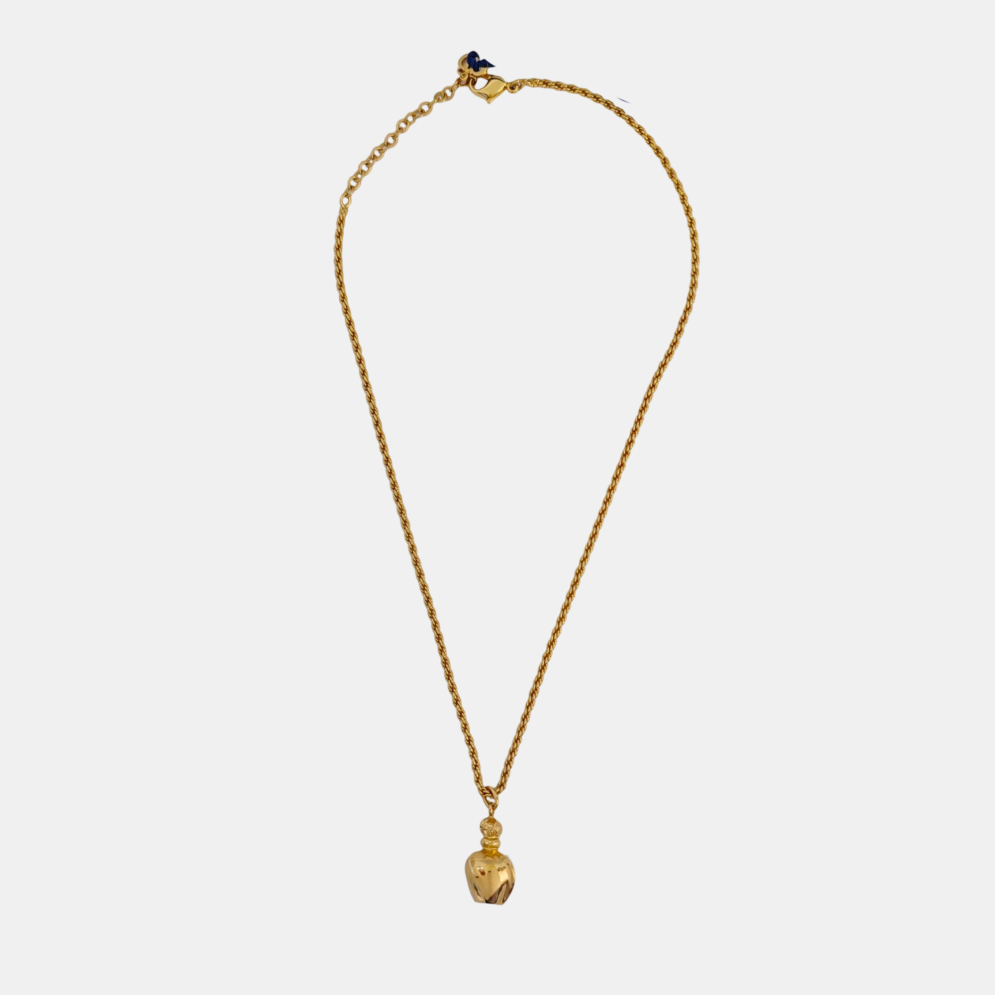 Twist Round Metal Gold Necklace