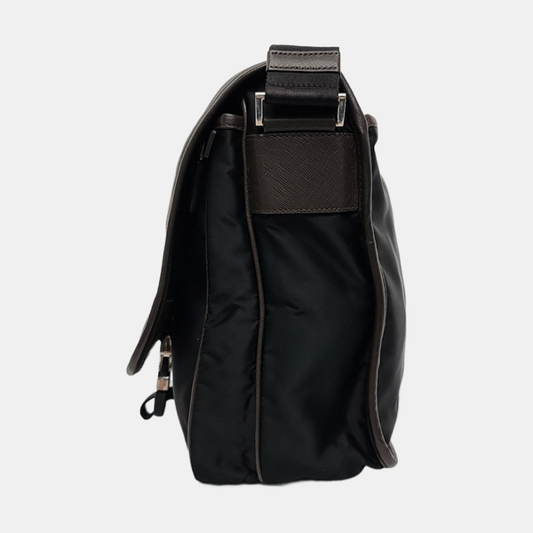 Nylon Shoulder Bag Black