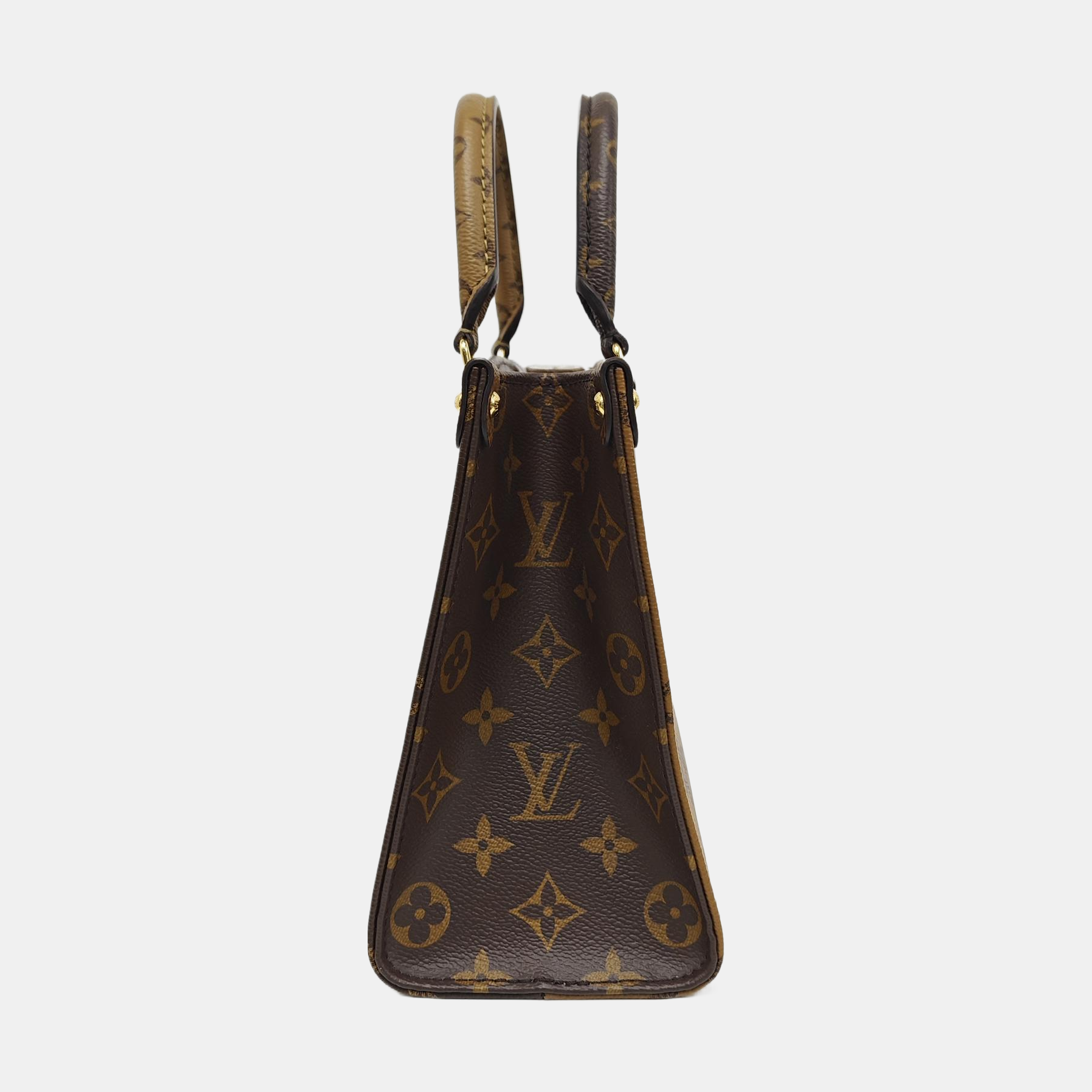 ONTHEGO PM Monogram Coated Canvas Brown