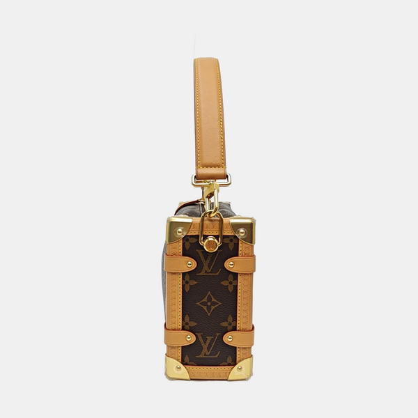 SIDE TRUNK MM Monogram Coated Canvas Brown
