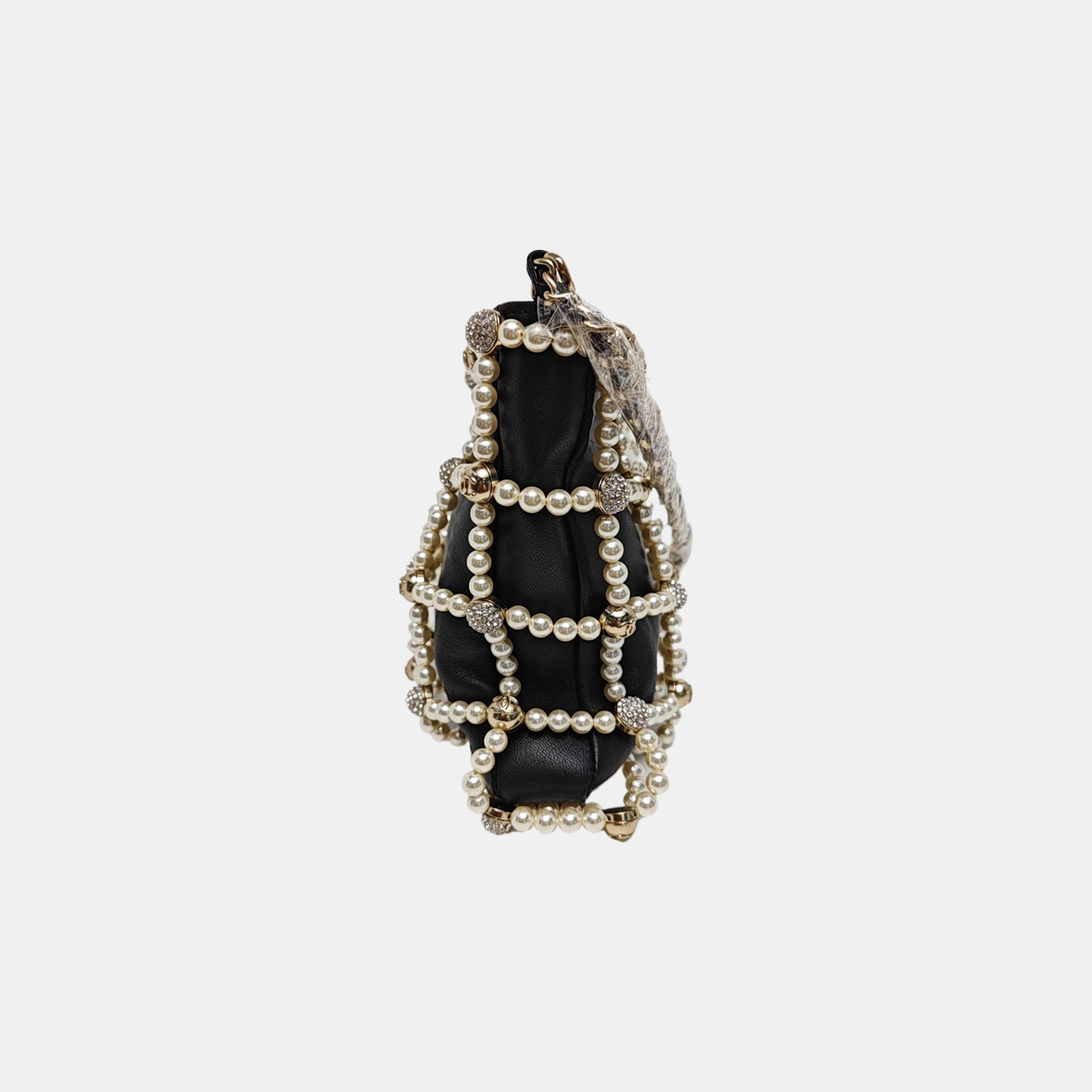 Lambskin Shoulder Bag Black