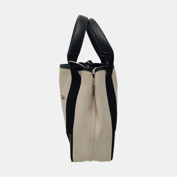 Navy Mini Canvas White