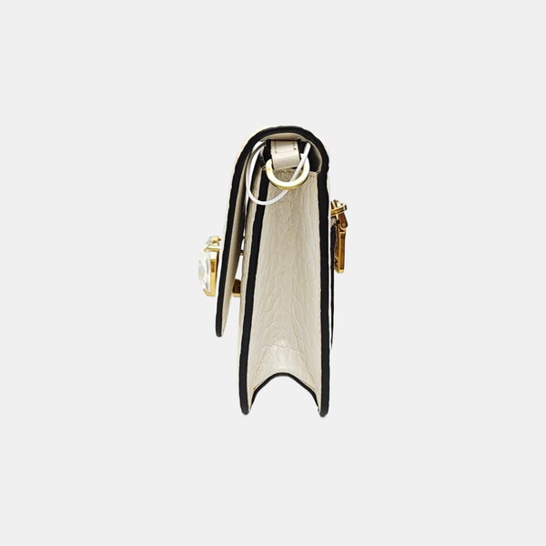 Calfskin Shoulder Bag White