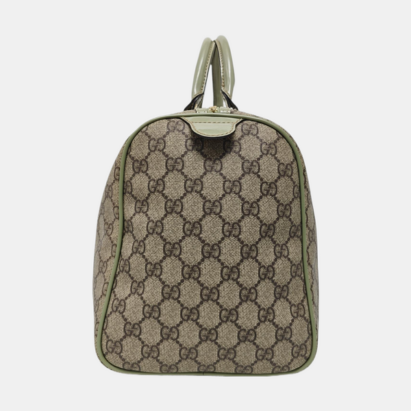 Joy Medium Monogram Coated Canvas Beige