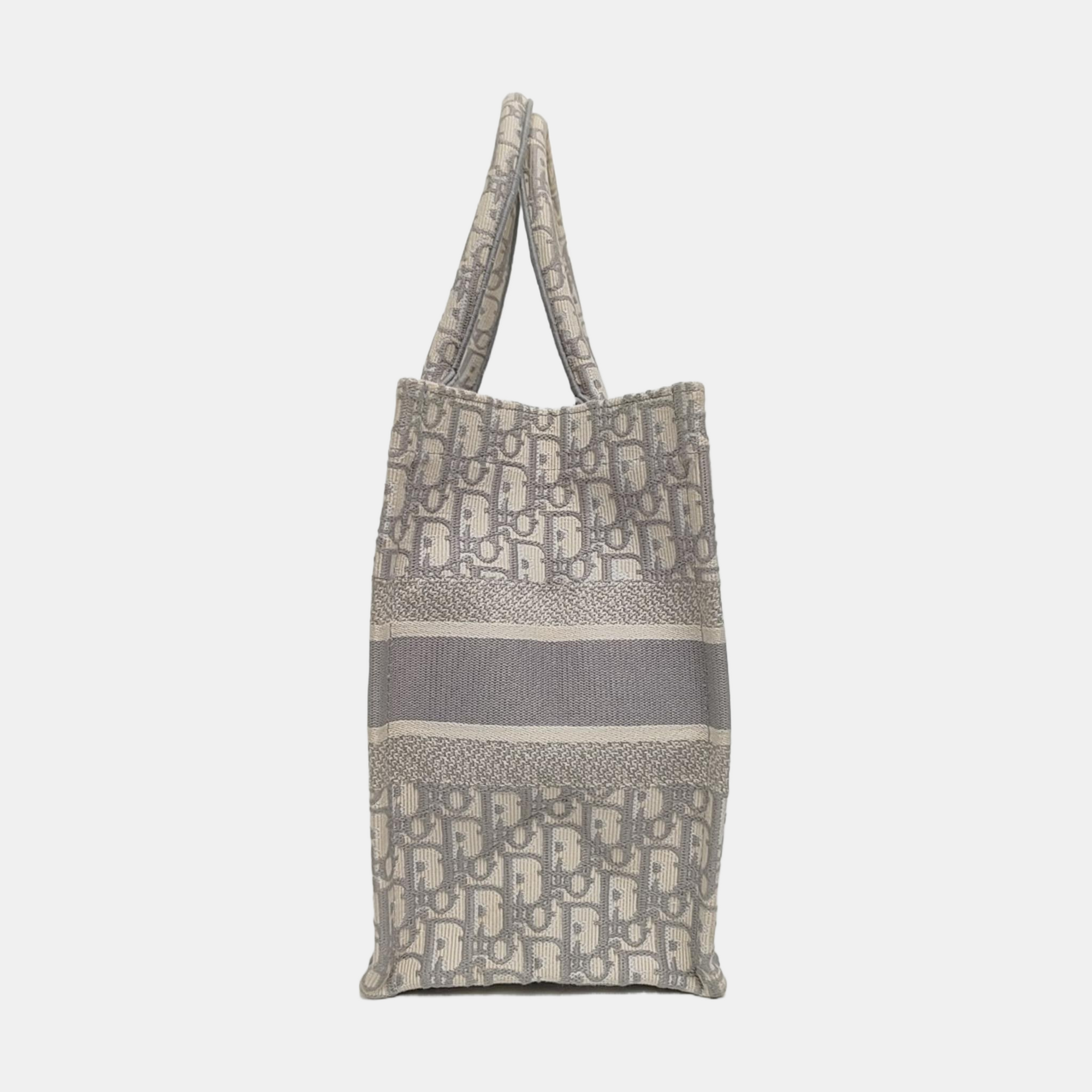 Authenticated pre-owned  Book Tote Medium Oblique Canvas White - Tote Bag at Looply