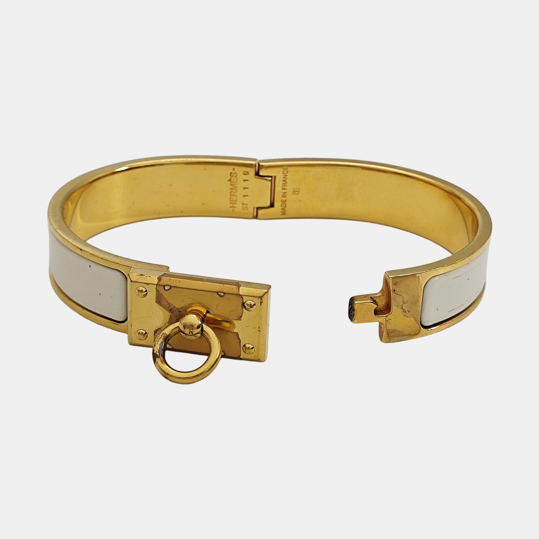 Clic Anneau Metal Gold Bangle