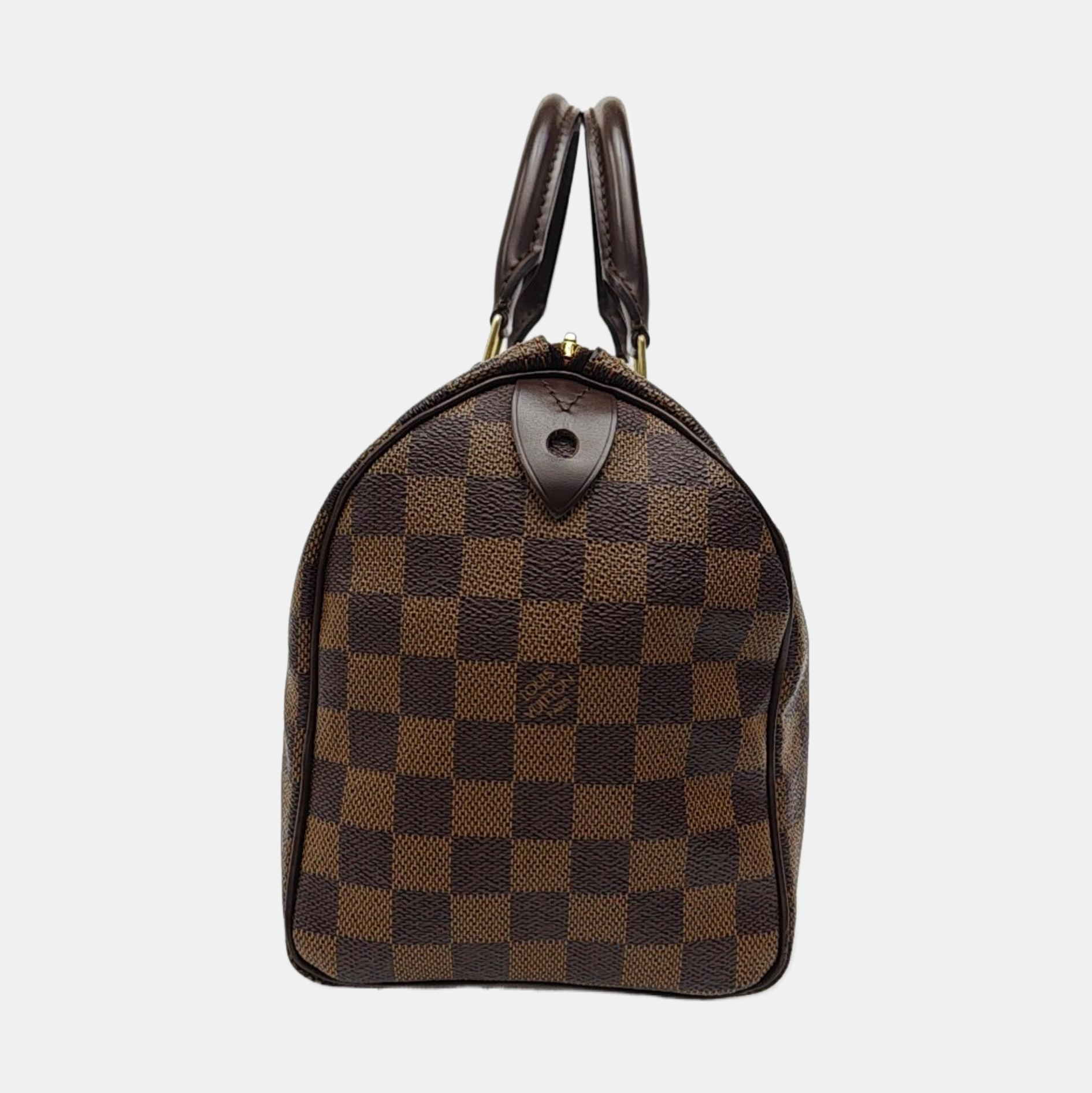 SPEEDY 25 Damier Ebene Coated Canvas Brown