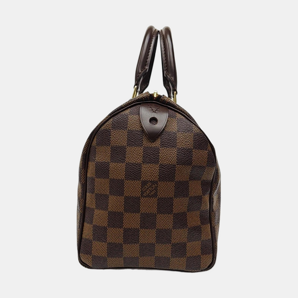 SPEEDY 25 Damier Ebene Coated Canvas Brown