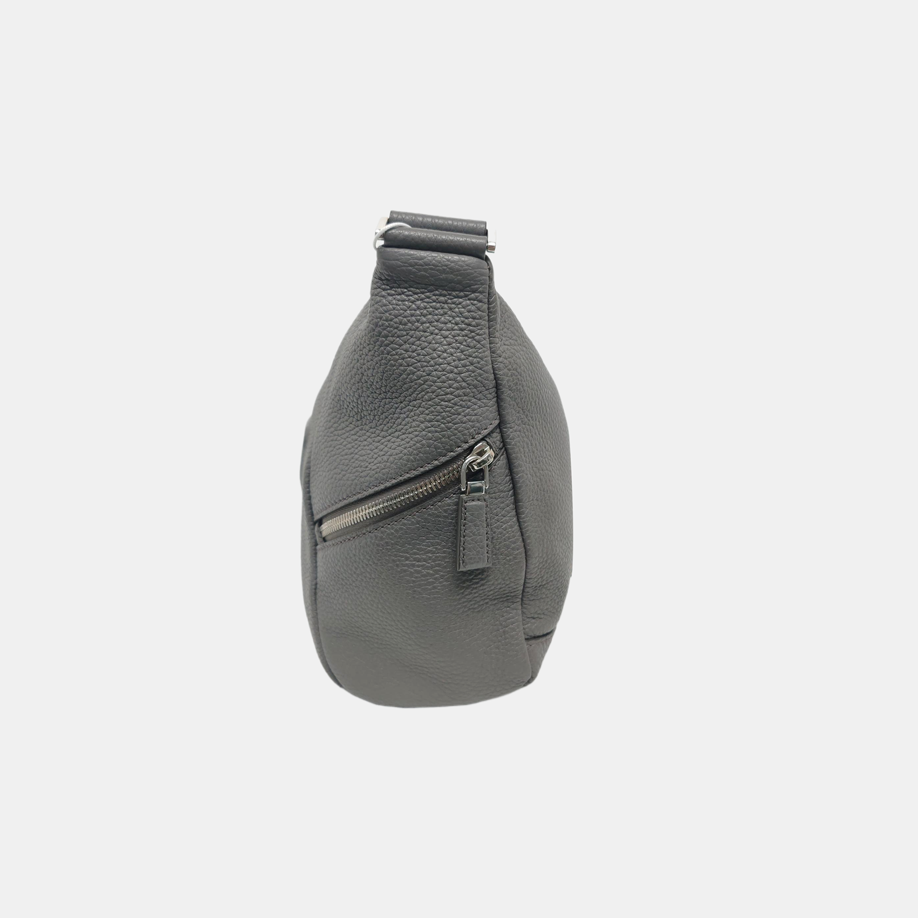 Calfskin Shoulder Bag Gray