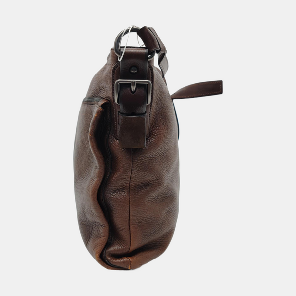 Calfskin Shoulder Bag Brown