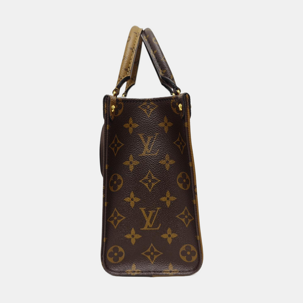 ONTHEGO PM Monogram Coated Canvas Brown