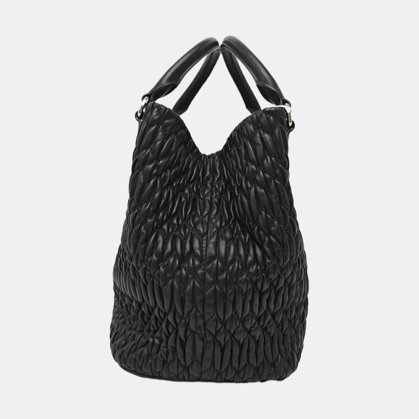 Avenue Quilted Lambskin Black