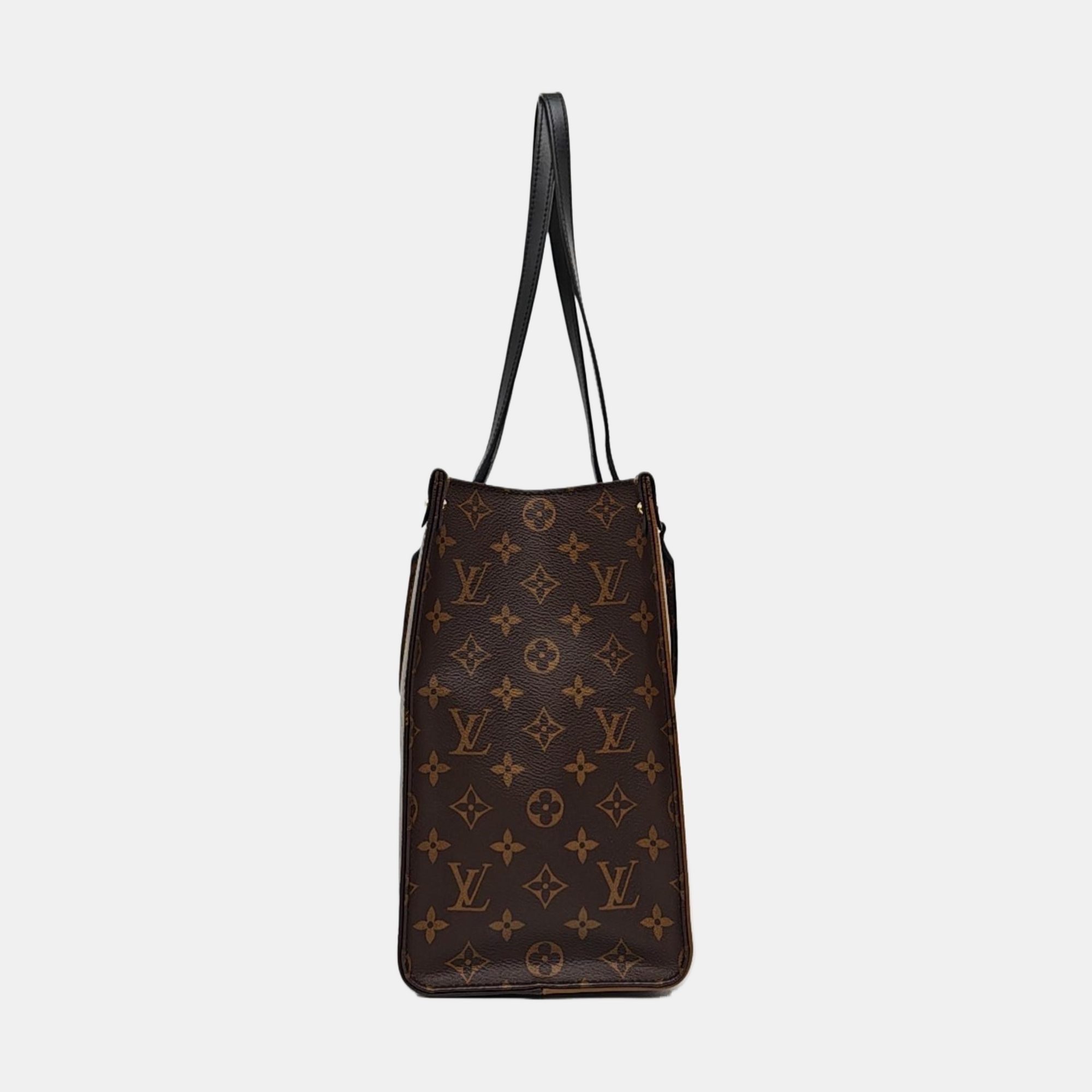 ONTHEGO MM Monogram Coated Canvas Brown