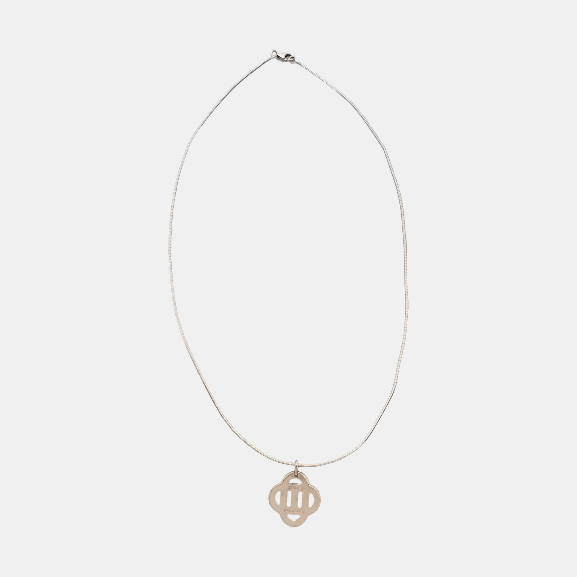 Chaine D'ancre Metal Silver Necklace