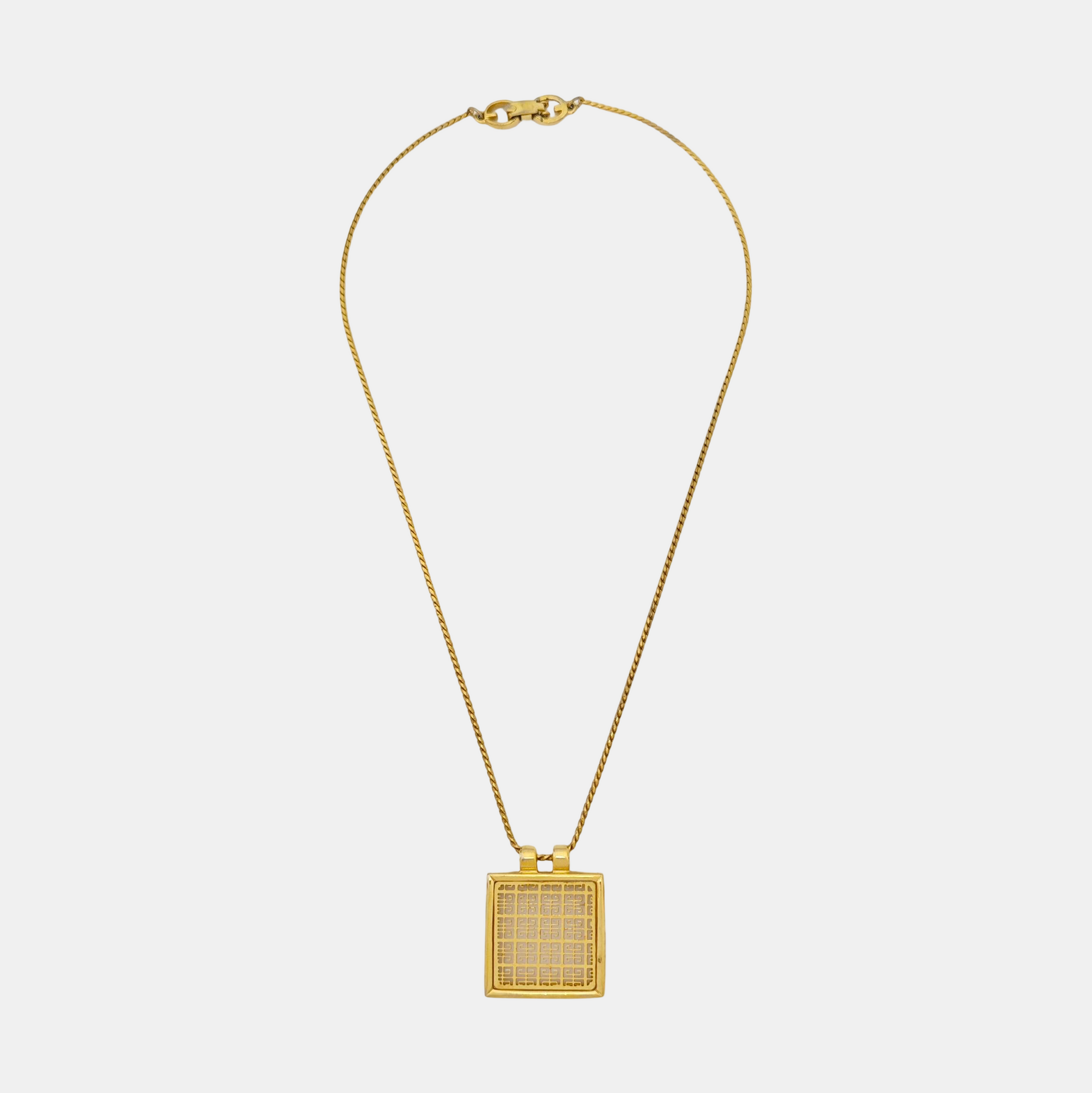 4G Logo Metal Gold Necklace