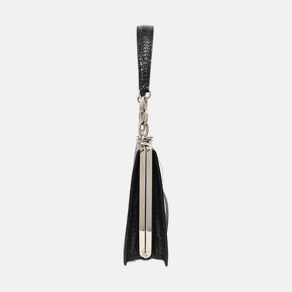 Calfskin Shoulder Bag Black