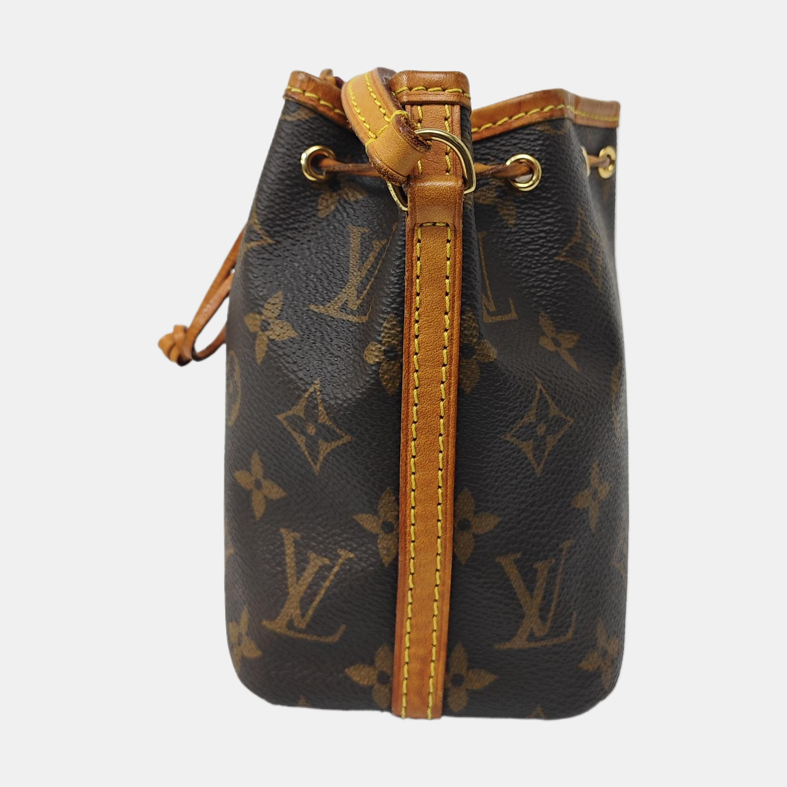 NÉONOÉ Nano Monogram Coated Canvas Brown