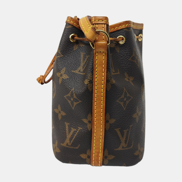 NÉONOÉ Nano Monogram Coated Canvas Brown