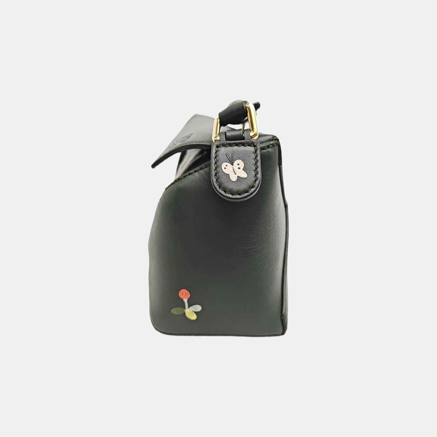 Puzzle Mini Calfskin Green