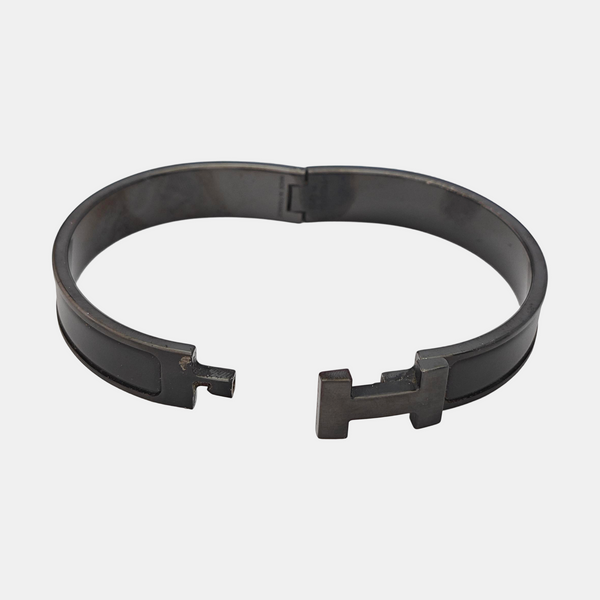 Clic Hh Metal Black Bangle