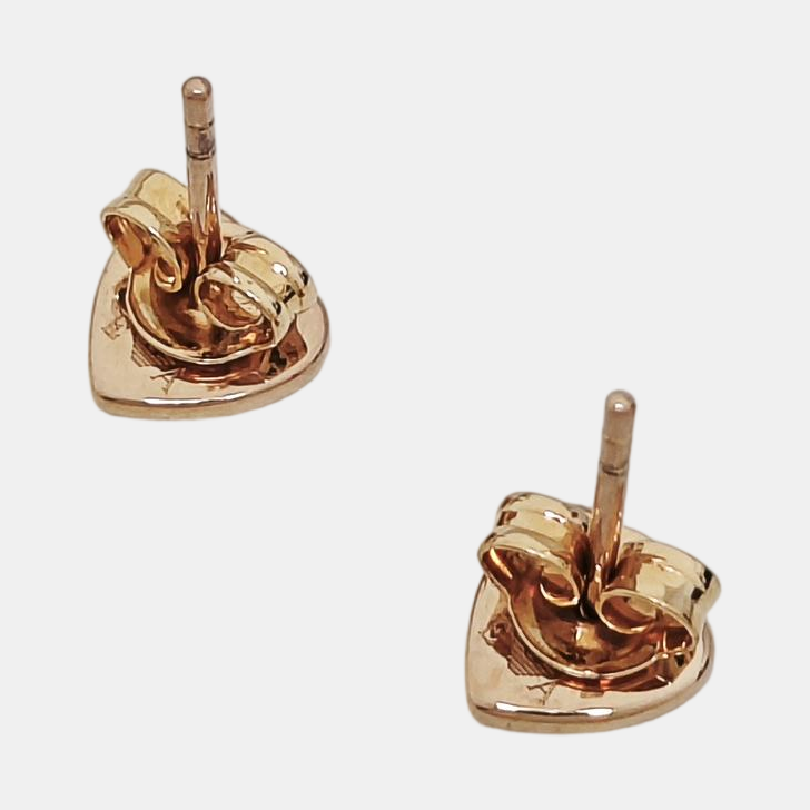 925 Sterling Silver Rose Gold Stud Earrings