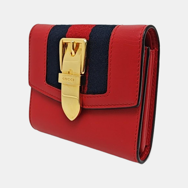 Authenticated pre-owned  Sylvie Calfskin Red Wallet - Wallet at Looply
