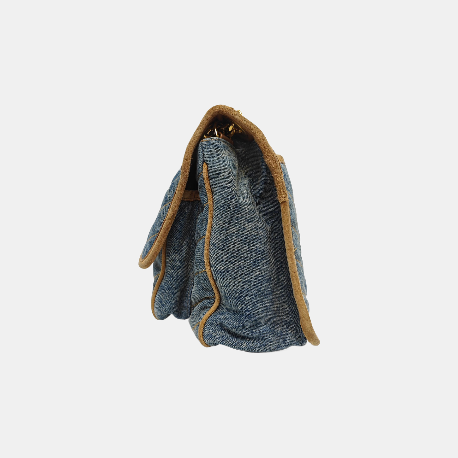 NIKI Medium Chevron Denim Blue
