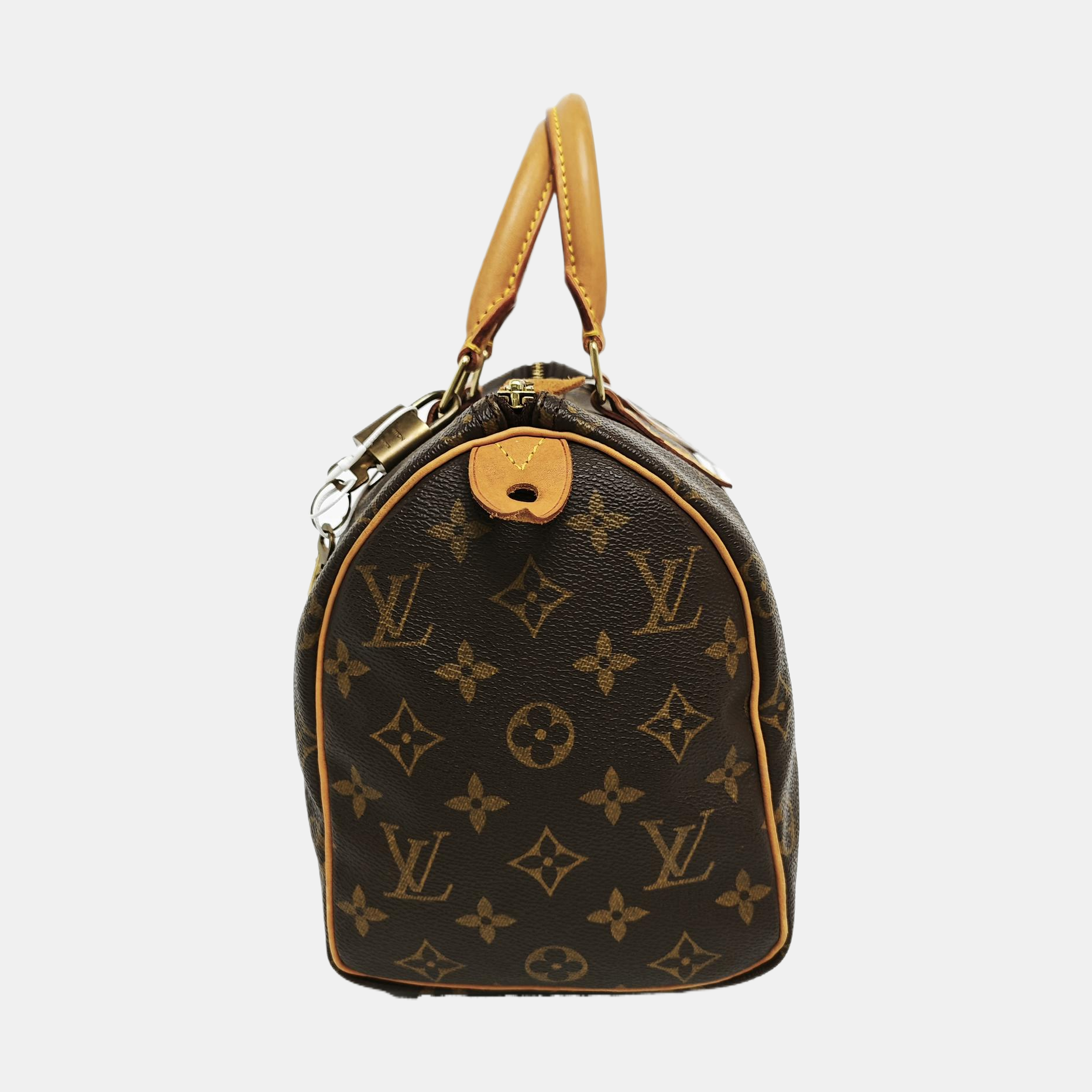 SPEEDY 25 Monogram Coated Canvas Brown