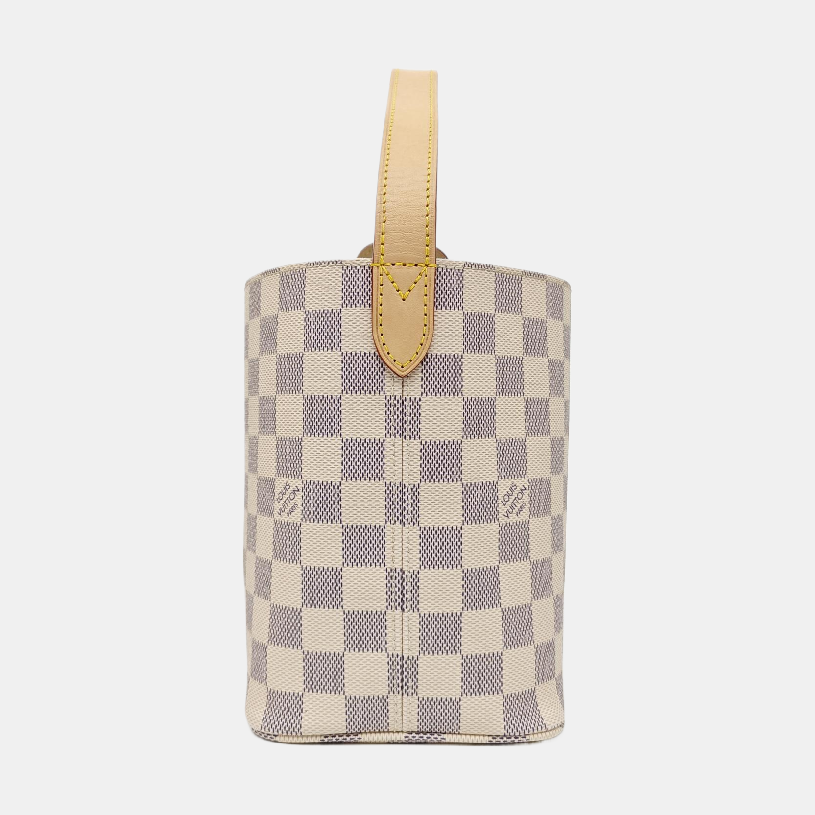 ALL IN PM Damier Azur Coated Canvas White