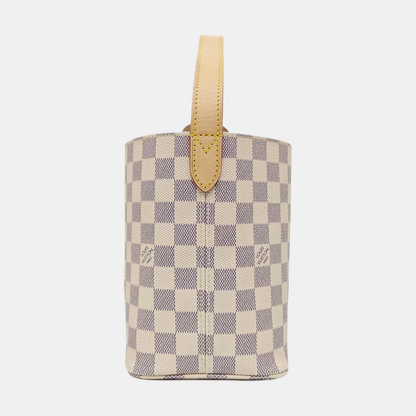 ALL IN PM Damier Azur Coated Canvas White