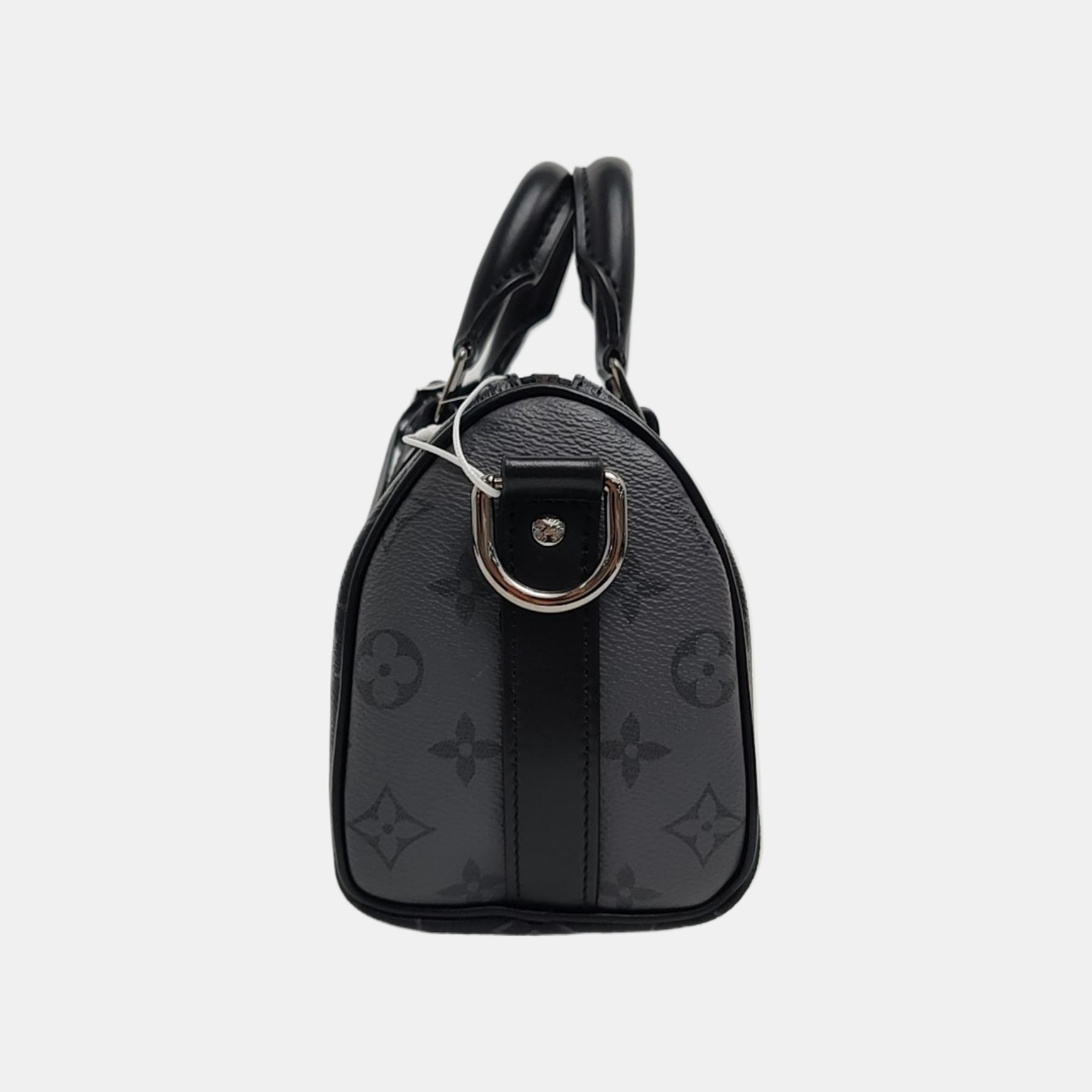 KEEPALL 25 Monogram Coated Canvas Black