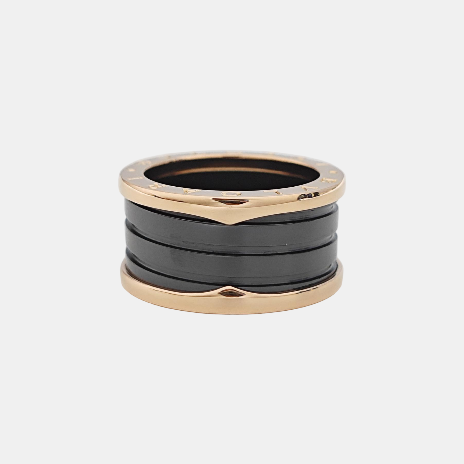 B.ZERO1 18k Rose Gold Ring EU 57