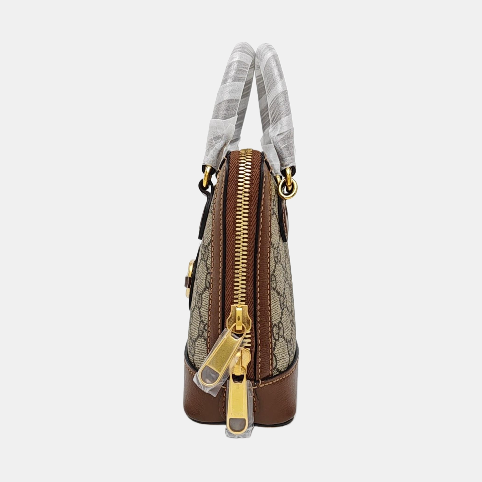 Horsebit 1955 Mini Coated Canvas Beige