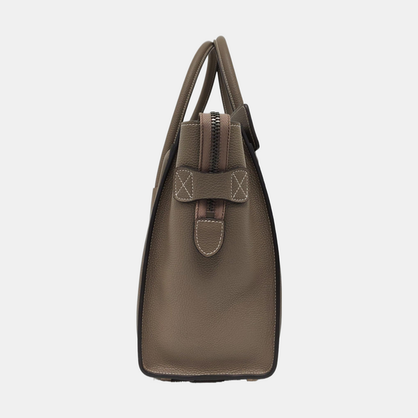 Authenticated pre-owned  LUGGAGE Micro Calfskin Gray - Tote Bag at Looply