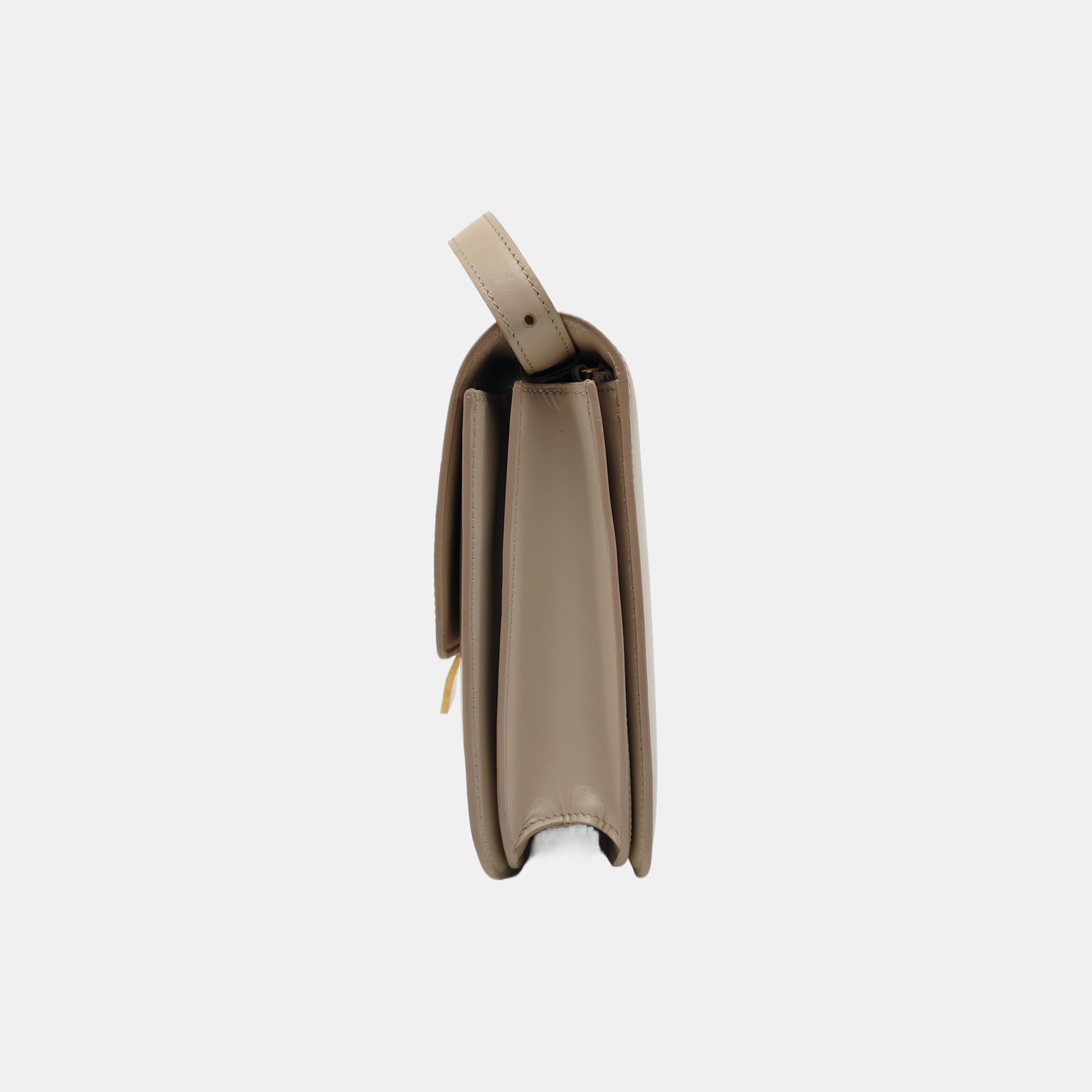 CLASSIC BOX Medium Calfskin Beige