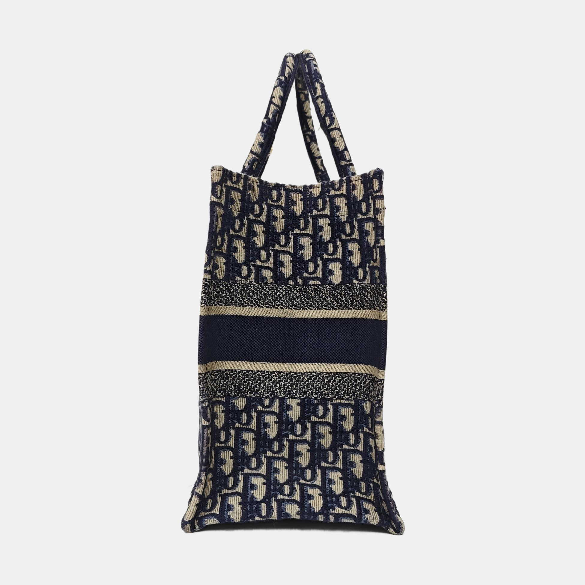Book Tote Medium Oblique Canvas Blue