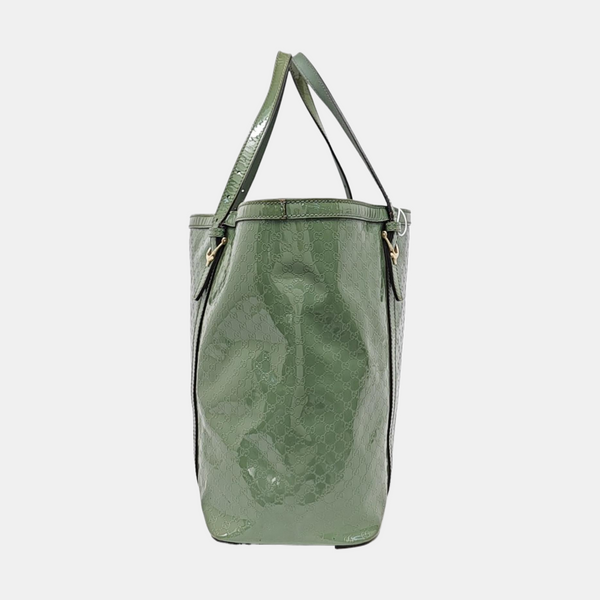 Microguccissima Monogram Calfskin Green